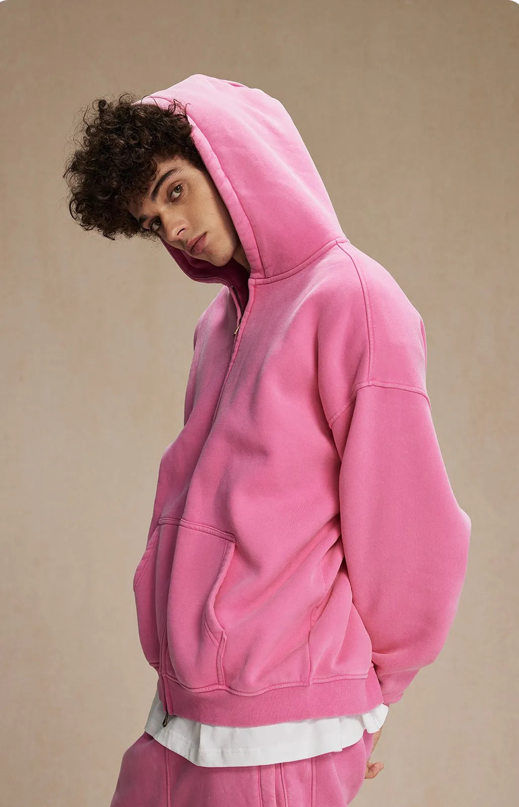 Velour Zip Hoodie