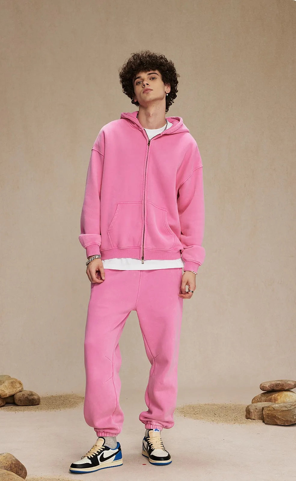 Velour Zip Hoodie