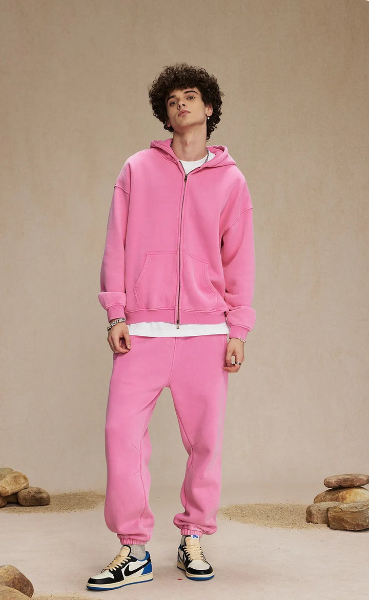 Velour Zip Hoodie